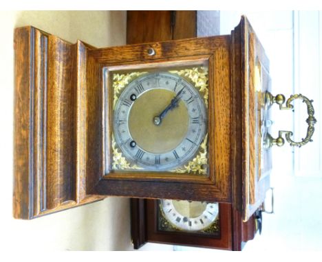 WINTERHALDER AND HOFMEIER BRACKET CLOCK APPROX 11.5" X 9.5" X 7"