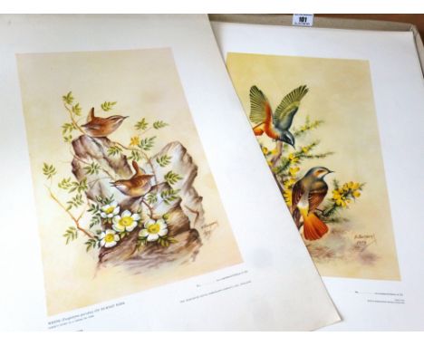 ROYAL WORCESTER SET OF 9 LIMITED EDITION PRINTS BY E. TOWNSEND