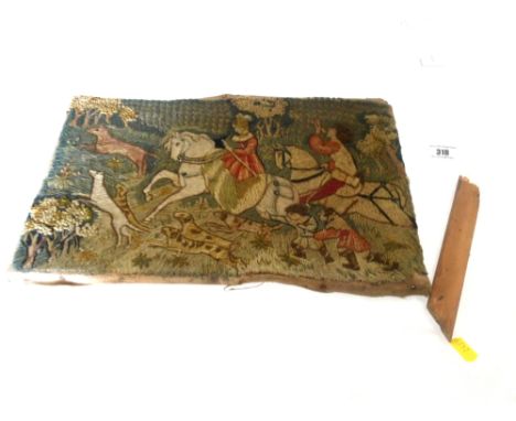 TAPESTRY OF A HUNT APPROX 9.5" X 15.75"