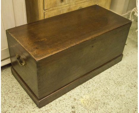 TRUNK, 48cm H x 104cm W x 50cm D, Georgian colonial teak. 