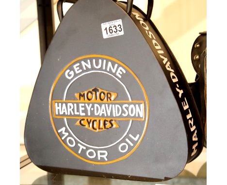 Harley Davidson petrol can, H: 35 cm. P&amp;P Group 3 (£25+VAT for the first lot and £5+VAT for subsequent lots) 