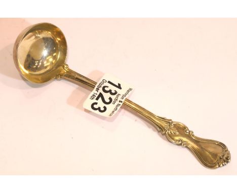 Victorian Scottish hallmarked silver ladle, Glasgow assay 1854, 66g. P&amp;P Group 1 (£14+VAT for the first lot and £1+VAT fo