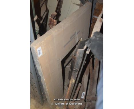 *SIMPLE TILE FIREPLACE SURROUND 850MM X 930MM