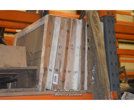 *SET OF TEN MATCHING LEADED LIGHT PANELS