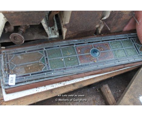 *TWO DECORATIVE LEADED LIGHT PANELS 
