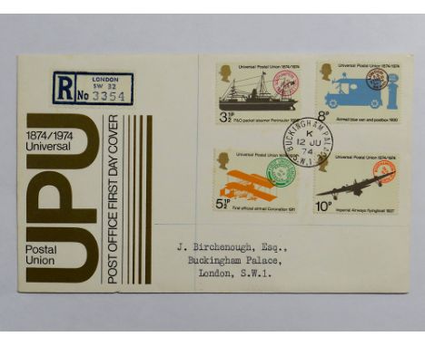 Buckingham Palace CDS postmark on typed Post Office cover