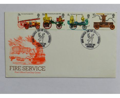 Exhibition Sunderland special postmark on unaddressed Post Office cover