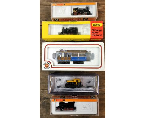 Five various 'N' gauge boxed trains Inc. Bachmann
untested but appears unused