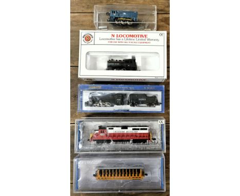 Five various 'N' gauge boxed trains Inc. Bachmann
untested but appears unused