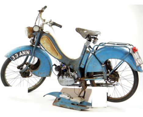 VINTAGE BOWN 47cc MOPED, c. 1959, engine no. 2714217 in blue and whiteAuctioneer's Note: A marque active in early 1920s, Bown