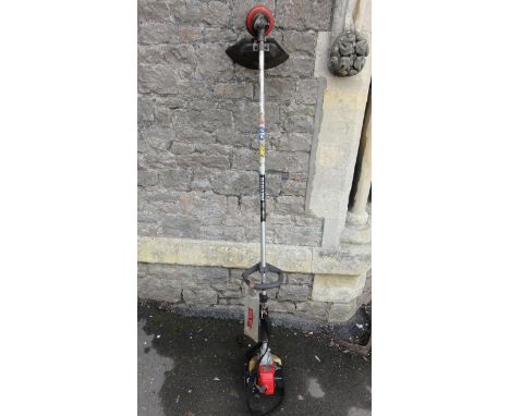 A Danarm petrol garden strimmer with Kawasaki TG20 engine, together with a large spool of line
