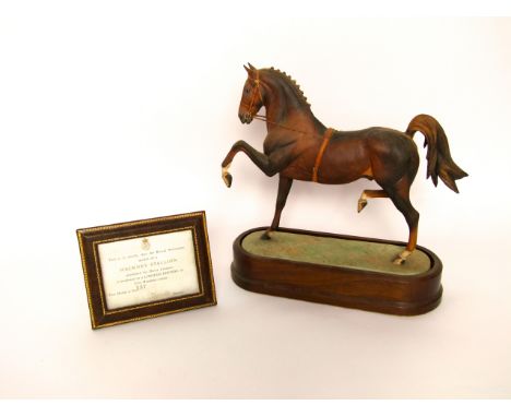 A Royal Worcester model of a Hackney Stallion modelled by Doris Lindner limited edition number 137/500, with certificate