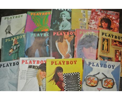 Five boxes of vintage Playboy, Penthouse, Mayfair and other magazines