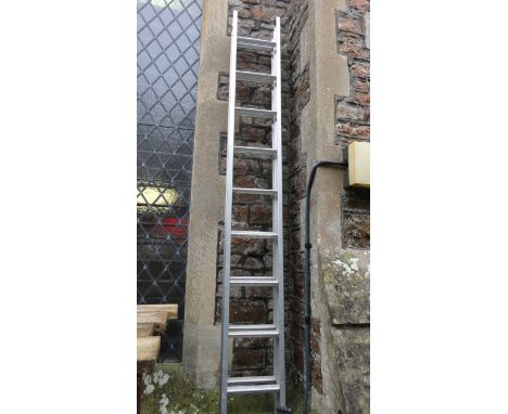 An Arrow aluminium extending ladder, approximate ended height 6.10 metres
