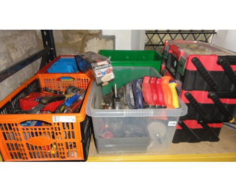 A quantity of contemporary workshop hand tools to include a selection of woodworking saws, Stanley and further examples, moul