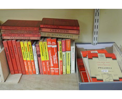 Seven vintage Wardlock & Company illustrated guide books, titles include Broadstairs, Isle of Man, Paignton, Barmouth, etc to