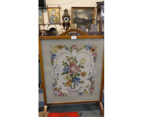 A Tapestry Fire Screen 