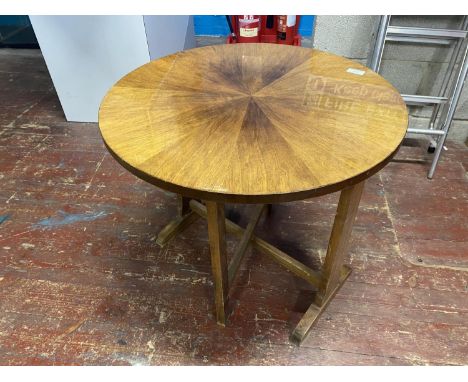 A vintage mid-century folding table by Centa h85cm d60cm, shipping unavailable