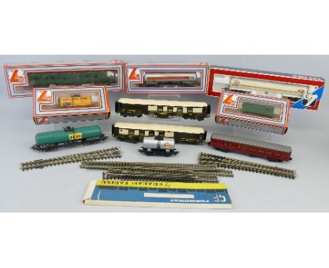 Various makers '00' gauge, six Lima tank and other wagons and passenger coach, five boxed, three passenger coaches by Jouef e