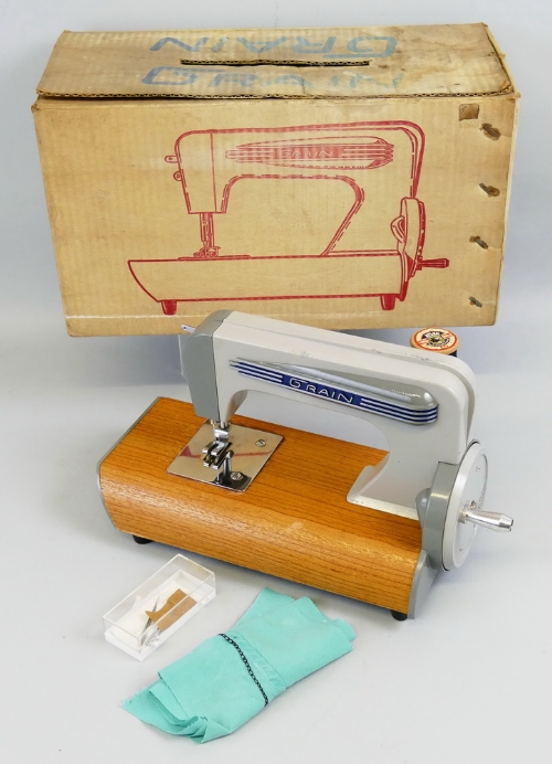 A "Grain" childs sewing machine, made by E. L. Grain (Sewing Machines