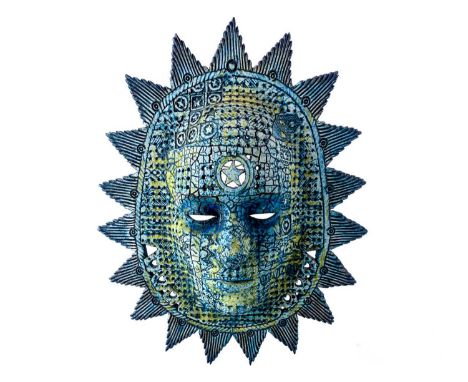 Alasdair Neil MACDONELL (XX-XXI) Sun God Mask Glazed Ceramic
Initialled to the verso
30cm x 26cm
Postage is available on this