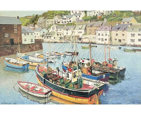 Geoffrey R HERICKX (Birmingham School of Art) Polperro Oil on board
Signed
Titled to verso
40cm x 60cm, 50cm x 71cm framed
Sh