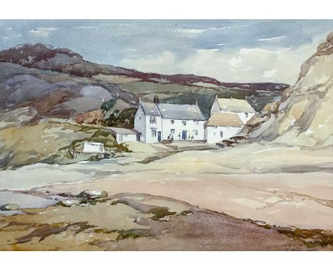 R. HARLEY-SMITH (XX) Near Chideock, Dorset Watercolour on paper, signed, titled on Federation of British Artists Gallery to v