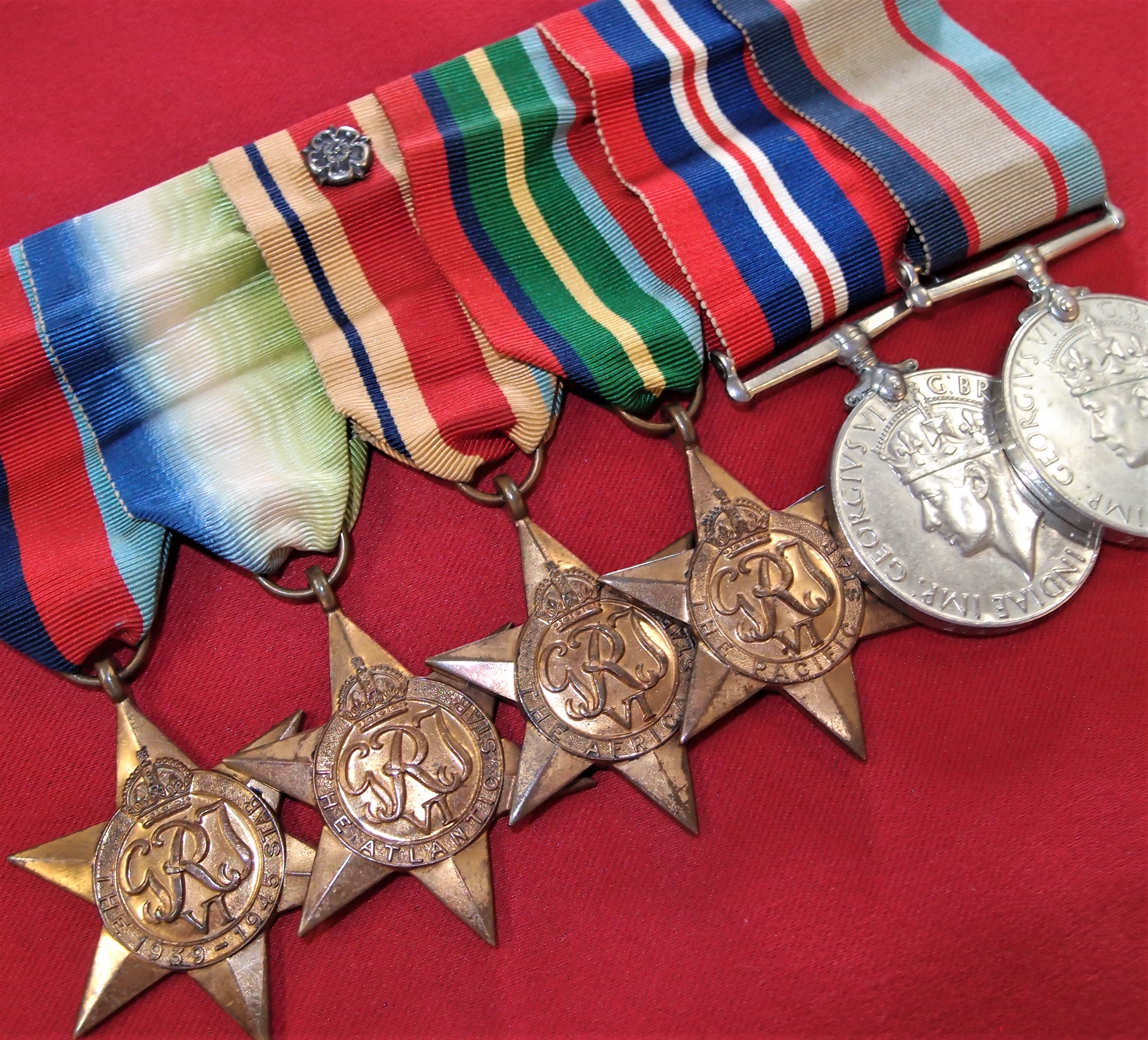 WW2 set of Australian Navy campaign stars & medals to 21946 Chief Petty ...