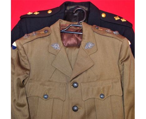 WW2 Australian Army 48th Battalion Officer’s uniform set. Includes OD wool jacket, with 48th Bn colour patches to both arms, 