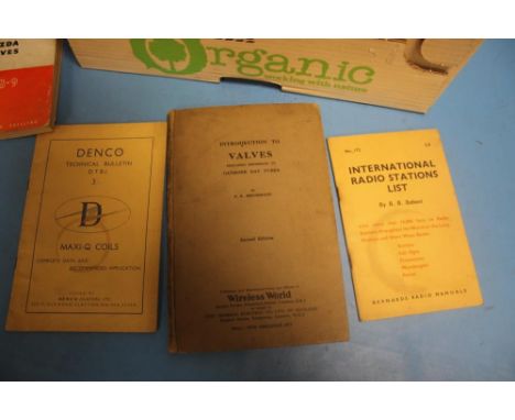 A BOX OF EPHEMERA TO INCLUDE VINTAGE ELECTRICAL BROCHURES ETC