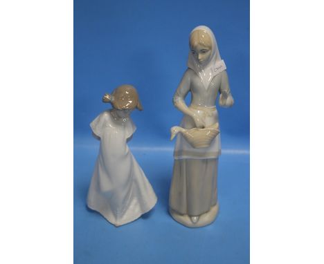 A NAO FIGURINE TOGETHER WITH AN UNNAMED EXAMPLE 