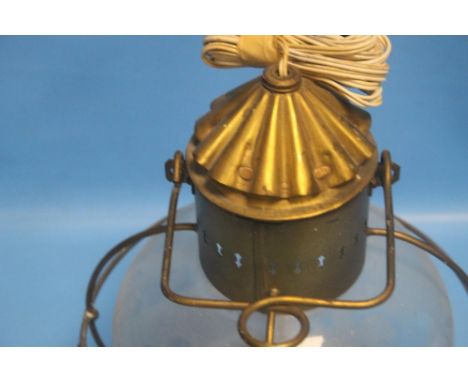 A BRASS LAMP