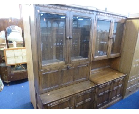 TWO ERCOL GLAZED WALL CABINETS (2)