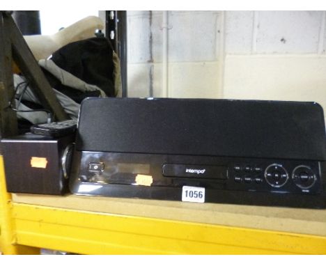AN INTEMPO IPOD SPEAKER DOCKING STATION, and a portable speaker (remote) (2)