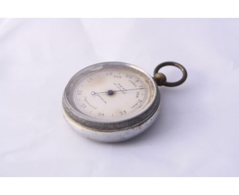 A POCKET BAROMETER, by maker's DENT, 61 Strand, London