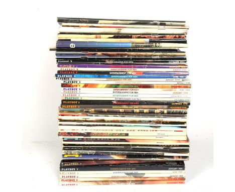 A quantity of Vintage Playboy magazines 