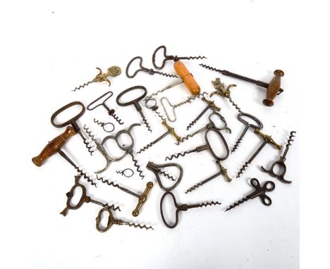 A quantity of Vintage corkscrews 