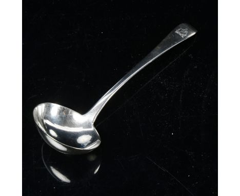 A Victorian silver ladle, London 1889 