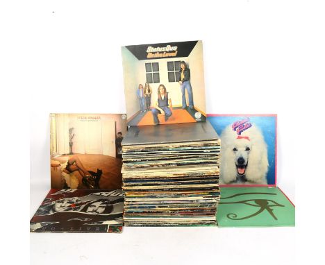 Various Vintage vinyl LPs and records, including The Jimi Hendrix Experience, Pink Floyd, Osibisa Yoyaya, Status Quo, Camel e