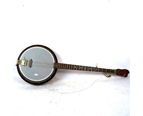 A Vintage Marna 4-string banjo, length 100cm 