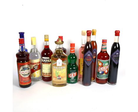 12 bottles of spirits and liqueurs, including Sierra Tequila (12) 