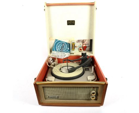 A Dance Set 1960s record player and various singles including The Beatles