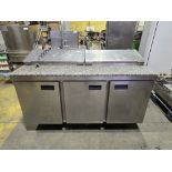 *No Reserve* Foster FPS3GR 3 Door Pizza/Saladette With Granite Top