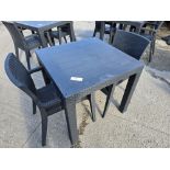 *No Reserve* 1 x Rattan Style Outdoor Table with 2 Chairs