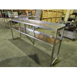*No Reserve* Stainless Prep Table with Shelf
