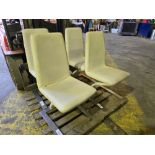 *No Reserve* 4x Beige Faux Leather Dining Chairs