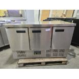 *No Reserve* Polar G-Series Triple Door Counter Fridge Model G622 368 Litre RRP £1272