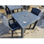 *No Reserve* 1 x Rattan Style Outdoor Table with 2 Chairs