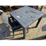 *No Reserve* 1 x Rattan Style Outdoor Table With 1 Chair