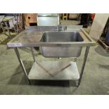 *No Reserve* Stainless Single Sink Unit With Tap